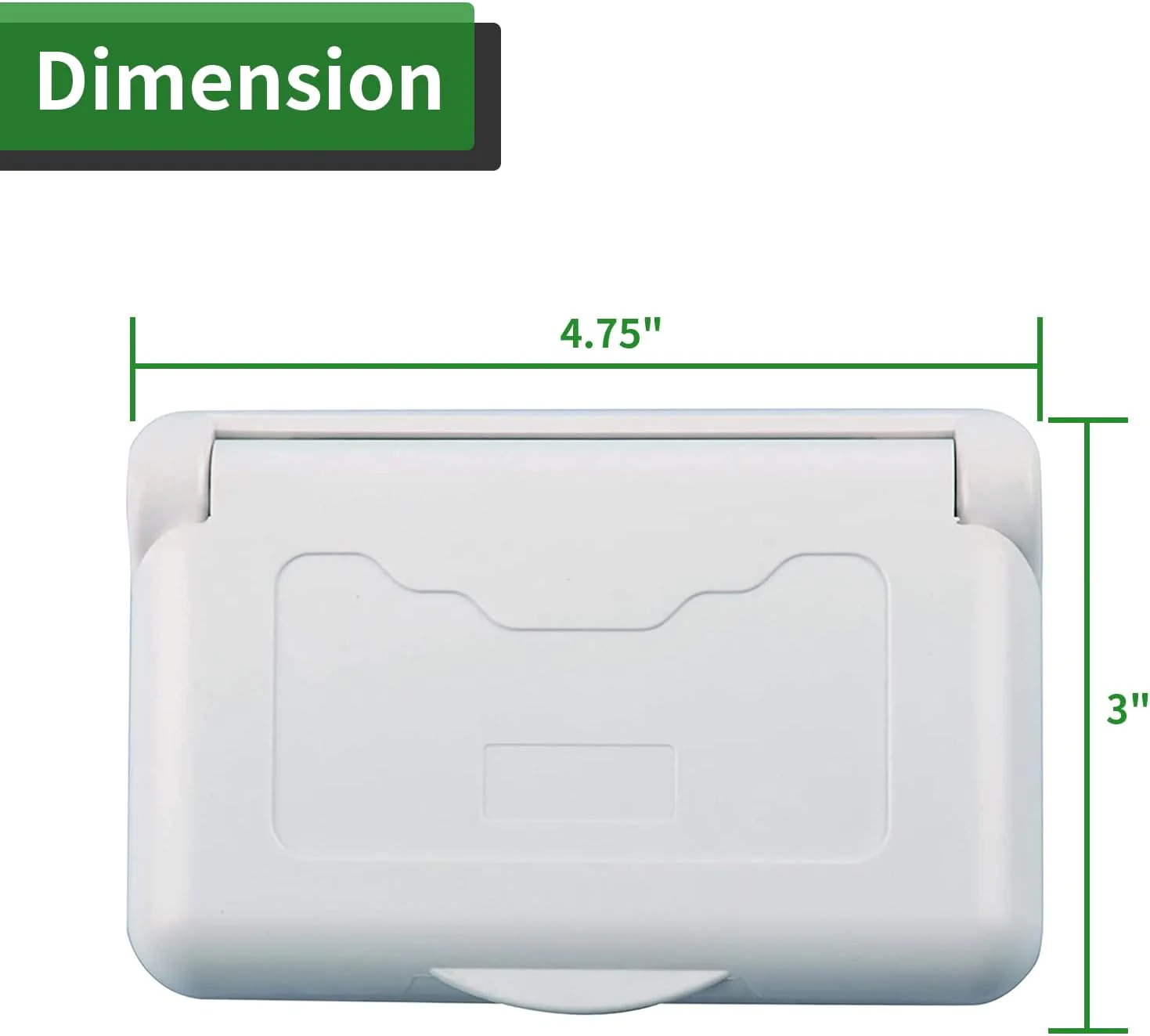 Hangzhou Qingmeng Home Co.,Ltd RVGUARD RV Spring-Loaded Weatherproof Receptacle Cover in White (Receptacle Included)