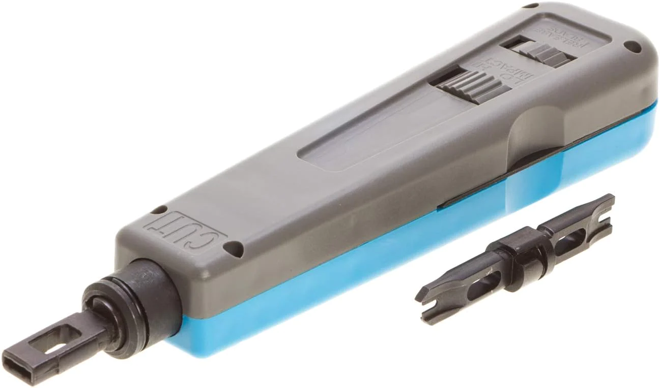 Cctv4Less Punch Down Tool with 110 and 66 Blades, Cat6 Cat5e Network Terminal Insertion Tools