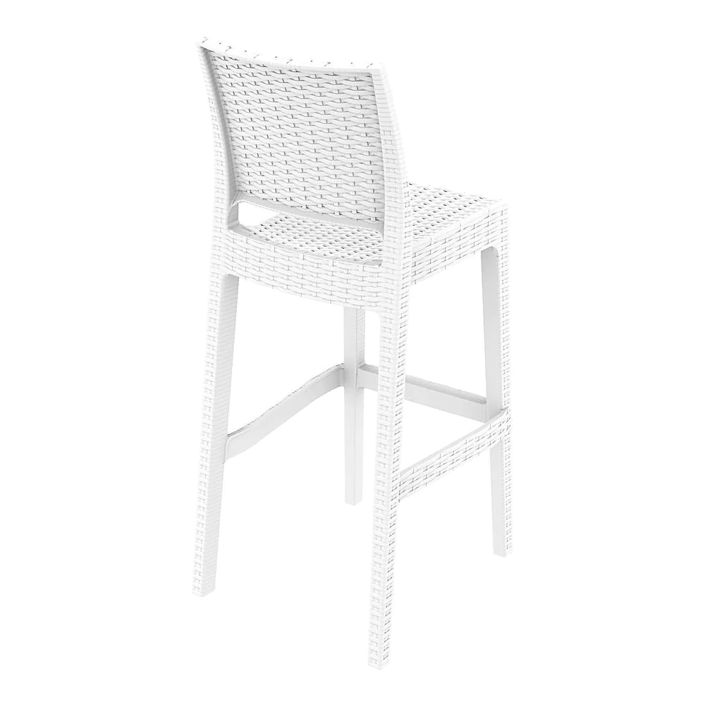 Belen Kox Resin Bar Stool, Set of 2, White, Belen Kox