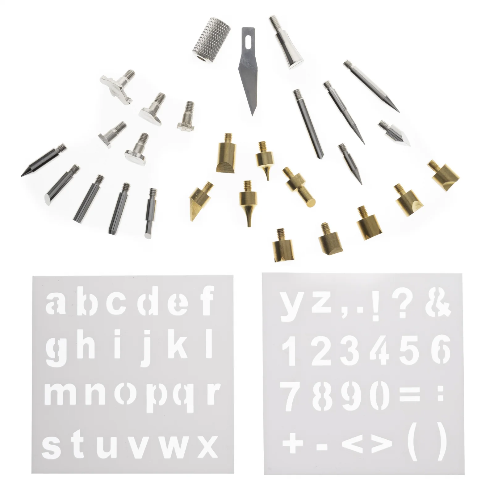 Universal Tool 37pc Wood Burning Pen &a; Assorted Soldering Tips Stencil Set