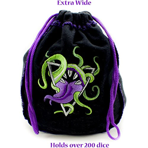 Wiz Dice Bag of Devouring: Collection of 140 Polyhedral Dice in 20 Guaranteed Complete Sets for Tabletop Role-Playing Games – So