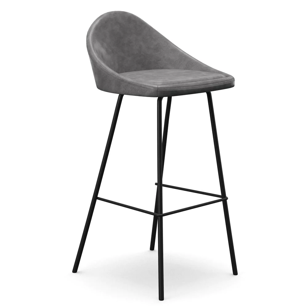 Aeon Marco Vegan Leather Bar Height Stools (Set of 2)