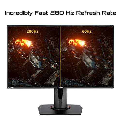 asus tuf gaming vg279qm 27? hdr monitor, 1080p full hd (1920 x 1080), fast ips, 280hz, g-sync compatible, extreme low motion