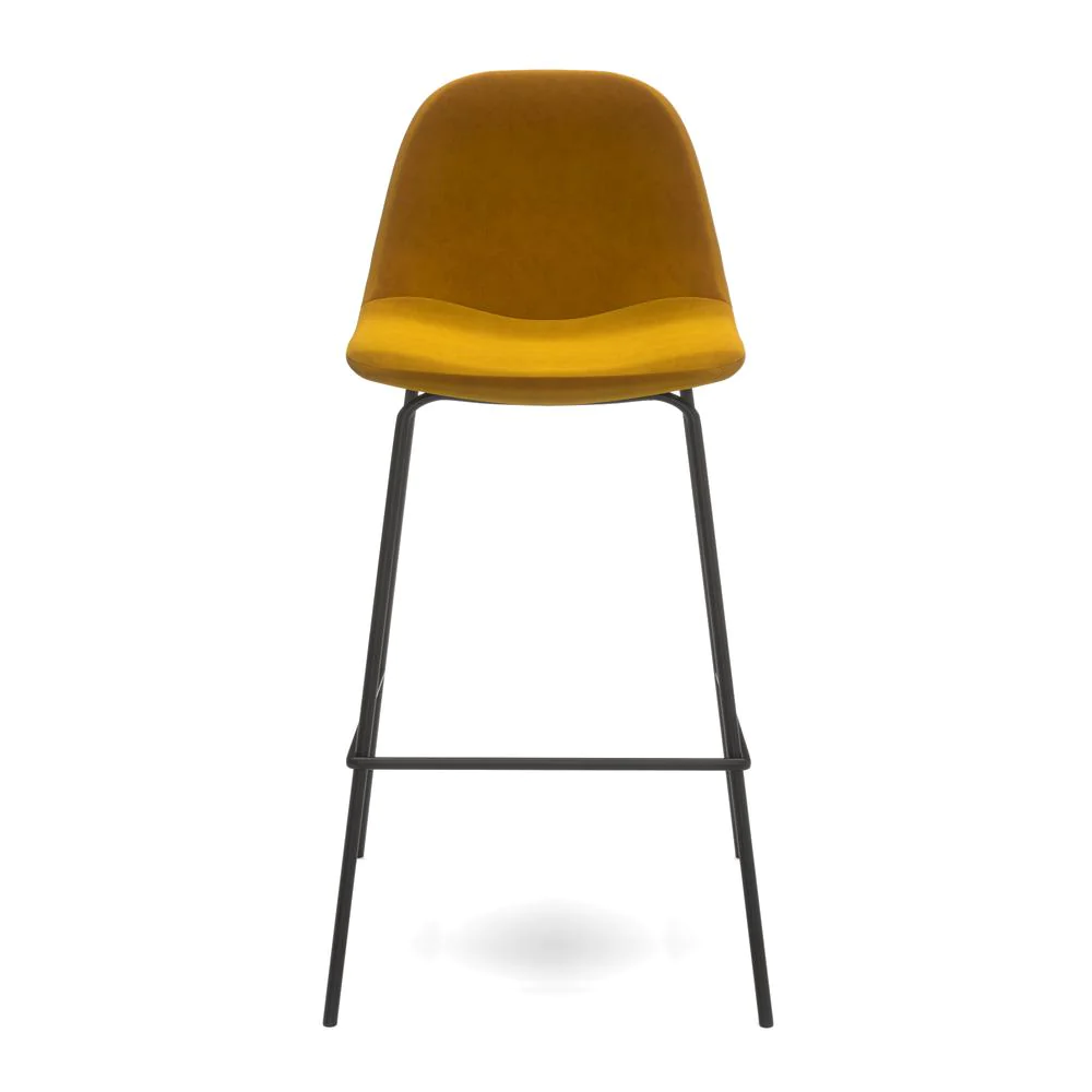 Aeon Maxine Velvet Counter Height Stools (Set of 2)
