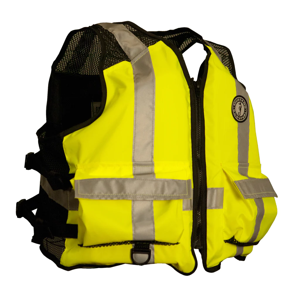 Mustang Survival Mustang High Visibility Industrial Mesh Vest - SM/MED - Yellow/Black