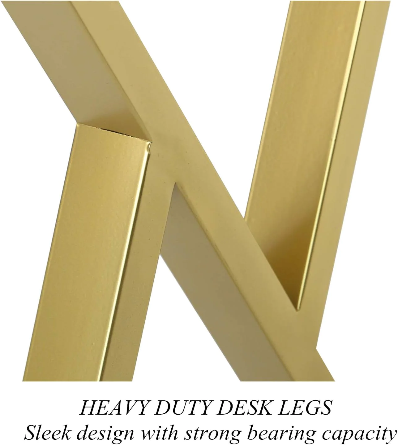 HOMEKAYT Industrial Metal Table Legs (H28 x W17.7) Heavy Duty Modern Furniture Legs for DIY Use Set of 2 Desk Legs Multiple Uses for Din