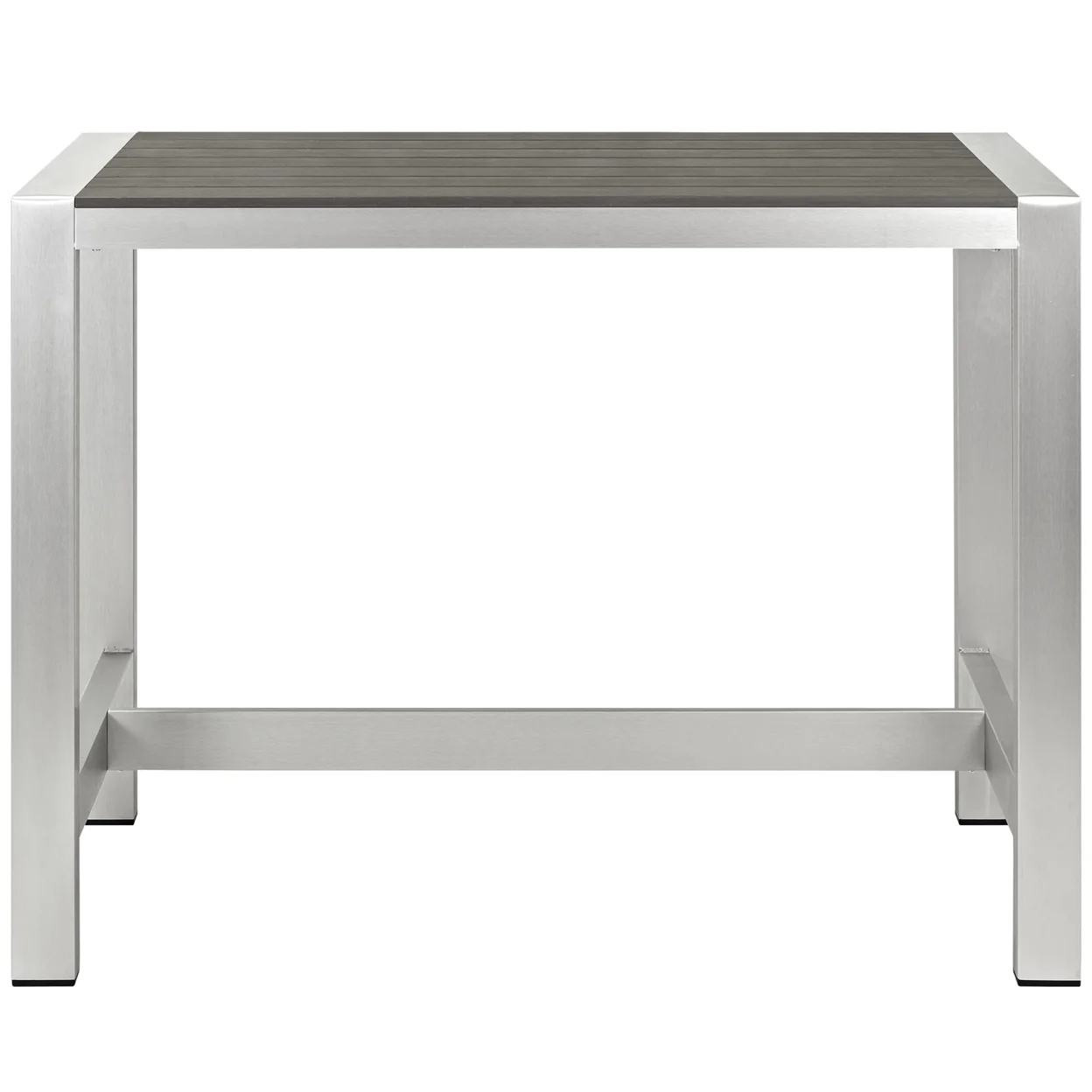 Modway Shore Outdoor Patio Aluminum Rectangle Bar Table