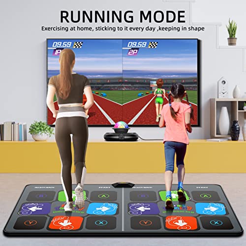 FWFX Dance Mat Games for TV - HDMI Wireless Musical Electronic Dance Mats with HD Camera, FWFX Double User Exercise Fitness Non-Slip