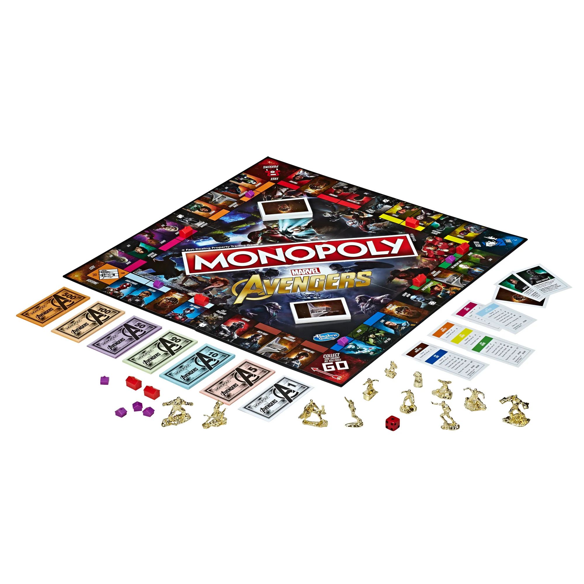 Marvel Monopoly:  Avengers Edition Board Game for Ages 8 and Up