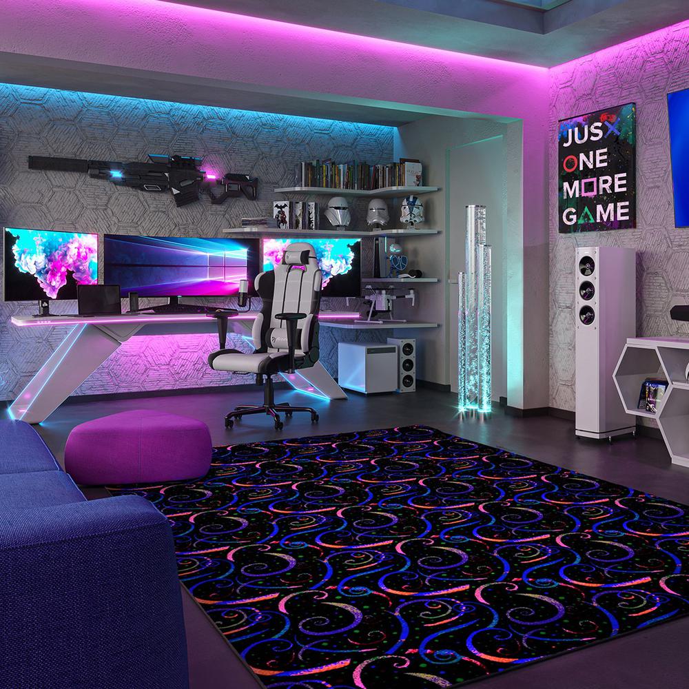 Joy Carpets Dynamo 12&s; x 6&s; area rug in color Fluorescent