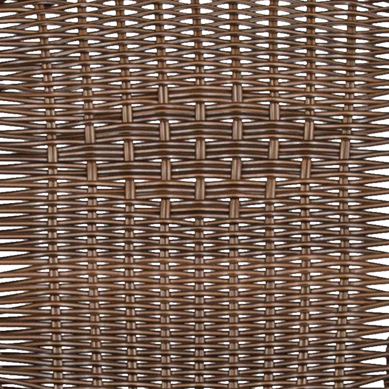 Flash Furniture 2 Pack Medium Brown Rattan Indoor-Outdoor Restaurant Stack Chair