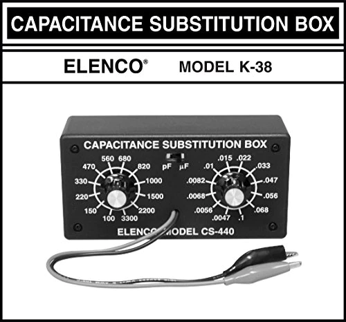 Elenco Electronics Elenco Capacitor Substitution Box Soldering Kit | Lead Free Solder | Great STEM Project | SOLDERING REQUIRED