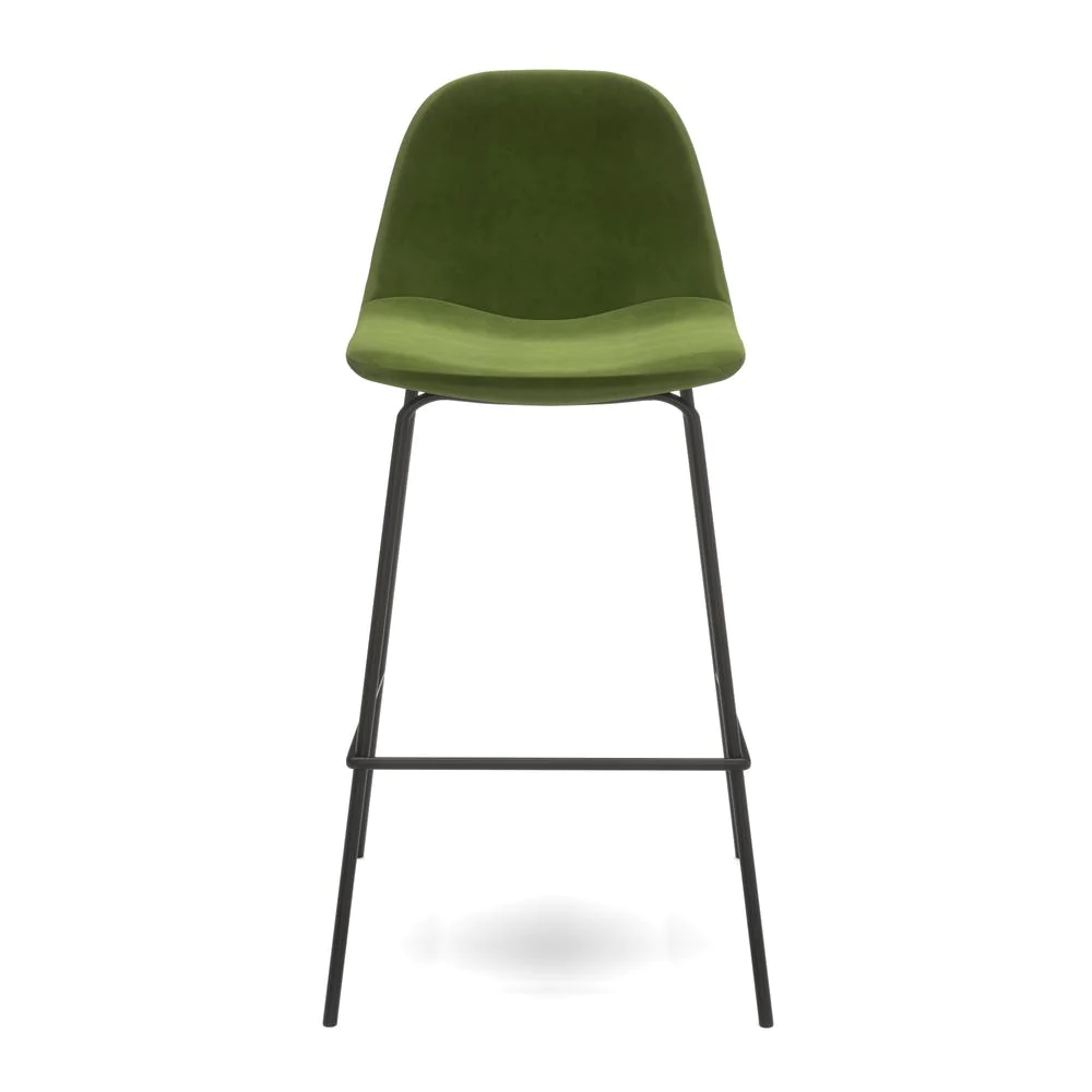 Aeon Maxine Velvet Counter Height Stools (Set of 2)