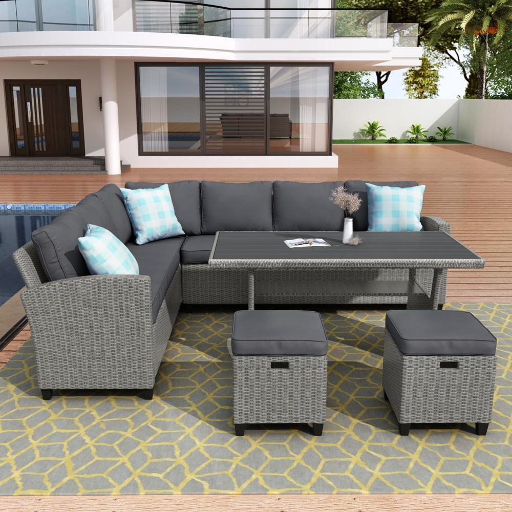 Great Choice Products Patio Furniture Set, 5 Pcs Outdoor Conversation Set