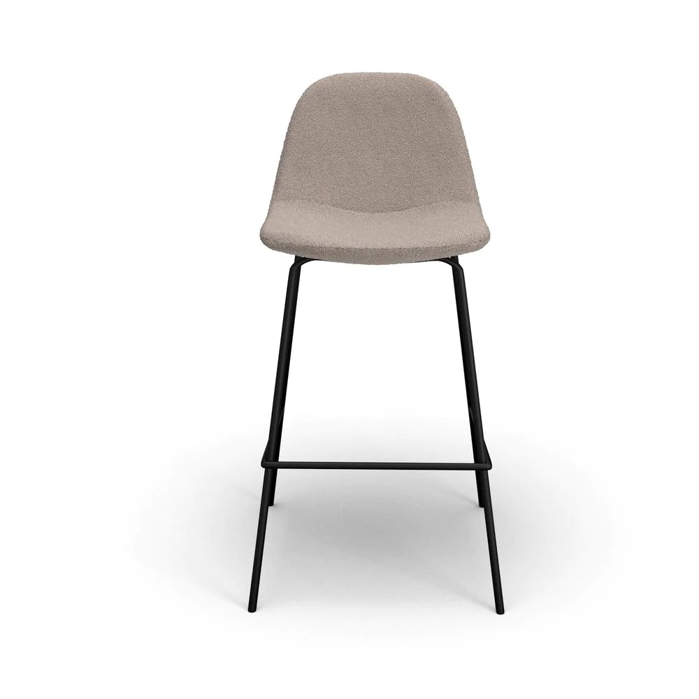 Aeon Counter Stools in Grey Boucle (Set of 2)