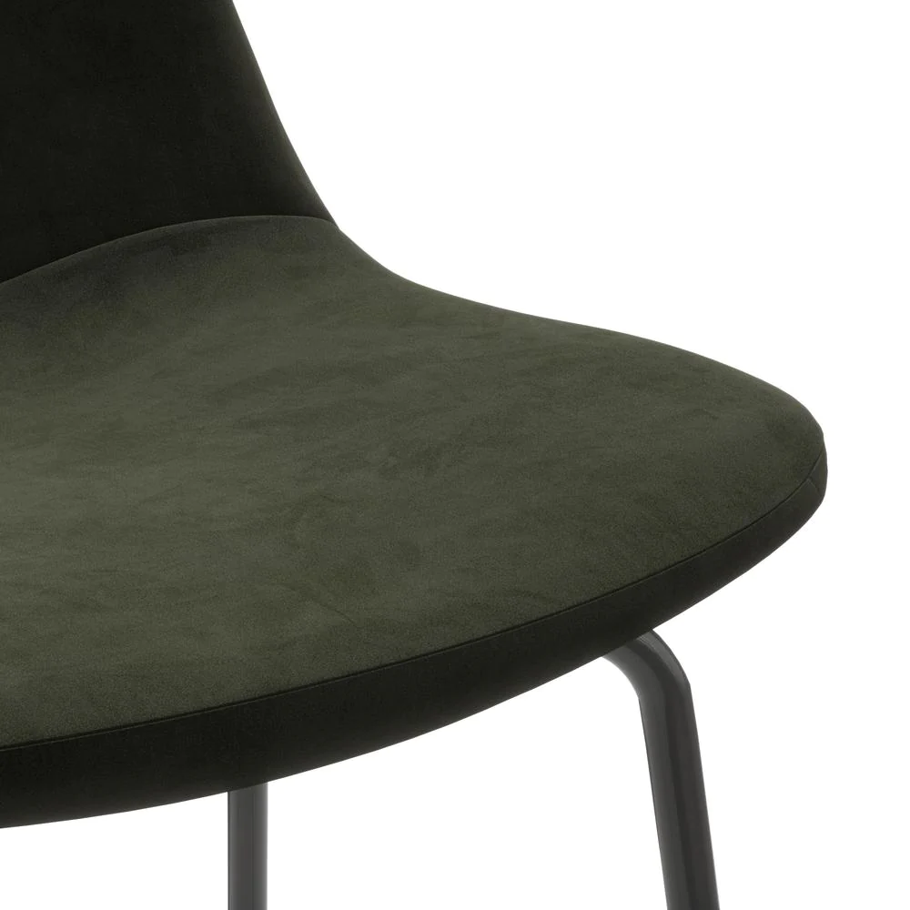 Aeon Maxine Velvet Bar Height Stools (Set of 2)