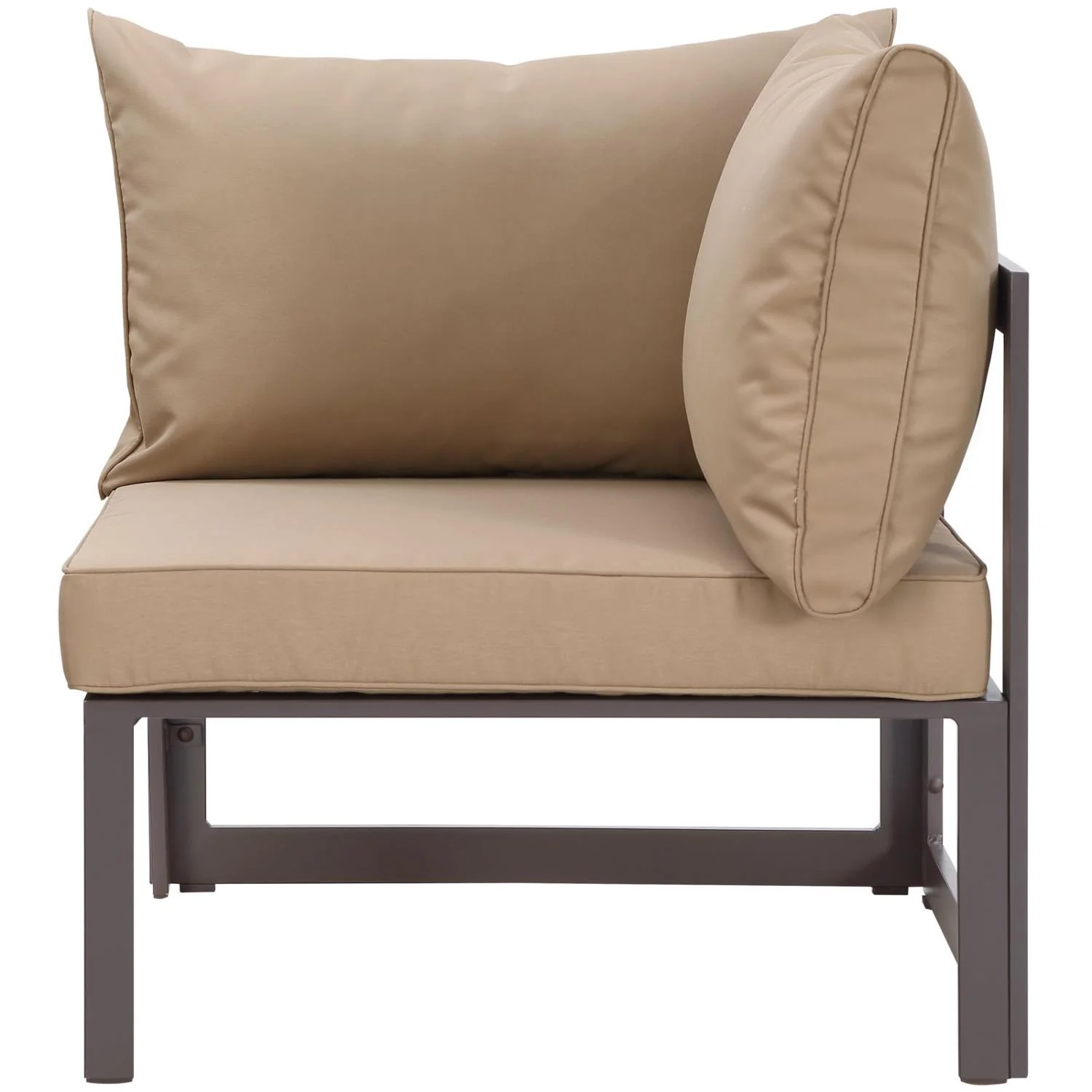 Modway Fortuna Corner Outdoor Patio Armchair EEI-1518-BRN-MOC