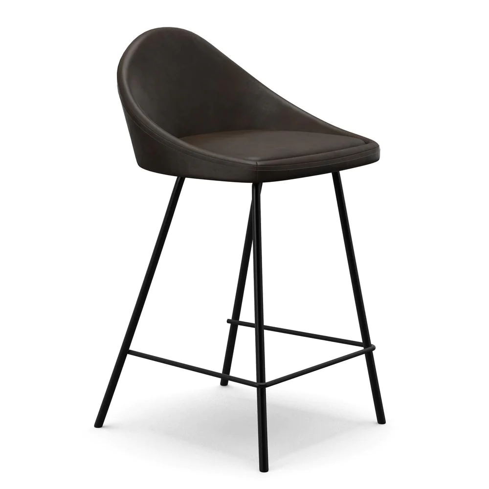 Aeon Marco Vegan Leather Counter Height Stools (Set of 2)