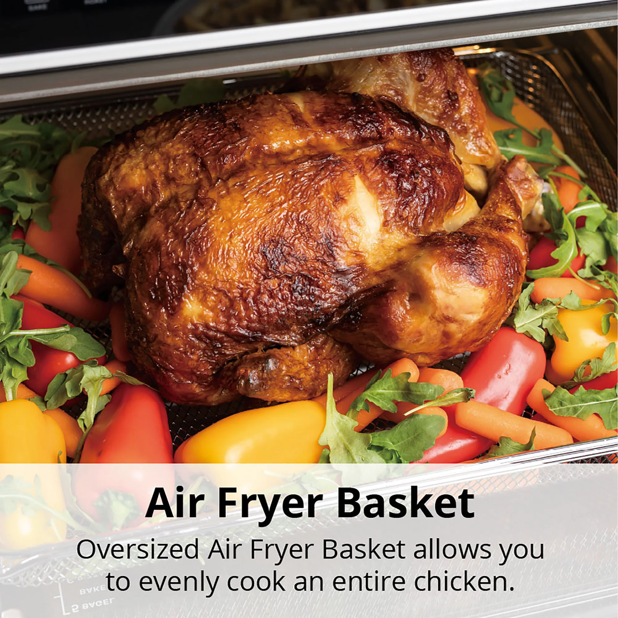 Aria 30 Qt. Stainless Steel Air Fryer with Touch Screen and Recipe Book