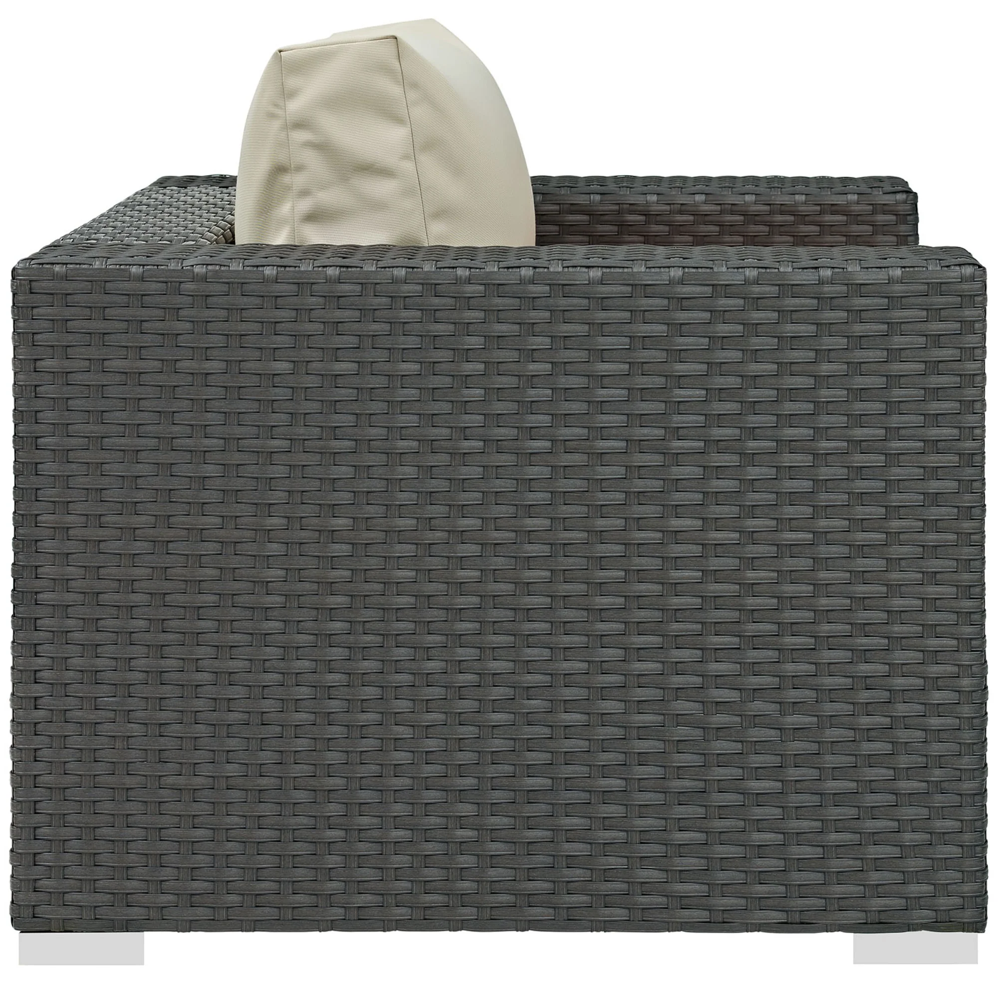 Ergode Sojourn Outdoor Patio Sunbrella Armchair - Canvas Antique Beige