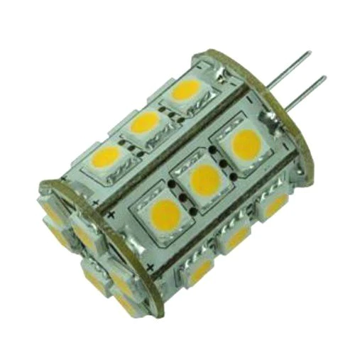 HQRP 10-Pack Bi-pin G4 Tower Type 24 LEDs SMD 5050 LED Bulb Warm White 12V AC/DC for #875 #877 RV Interior / Ceiling / Porch Lights