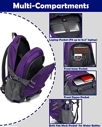 ProEtrade Travel Laptop Backpack, School College Computer Bag Business Anti Theft Durable Laptop Cool Backpack with USB Charging