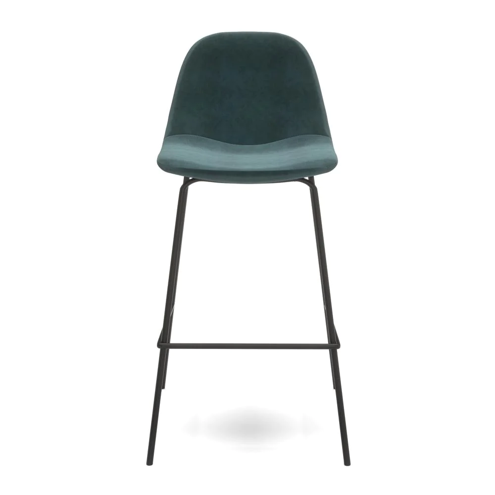 Aeon Maxine Velvet Counter Height Stools (Set of 2)
