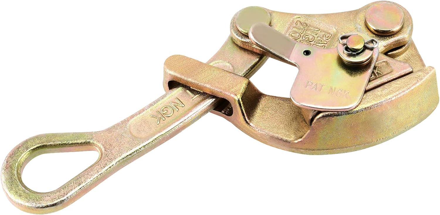 Generic JOIKIT 2 T Cable Grip, Wire Grip Pulling Tool Steel Rope Cable Gripper, Pulling 4408 Lbs, Wire Grip Hand Puller with Swing Latc