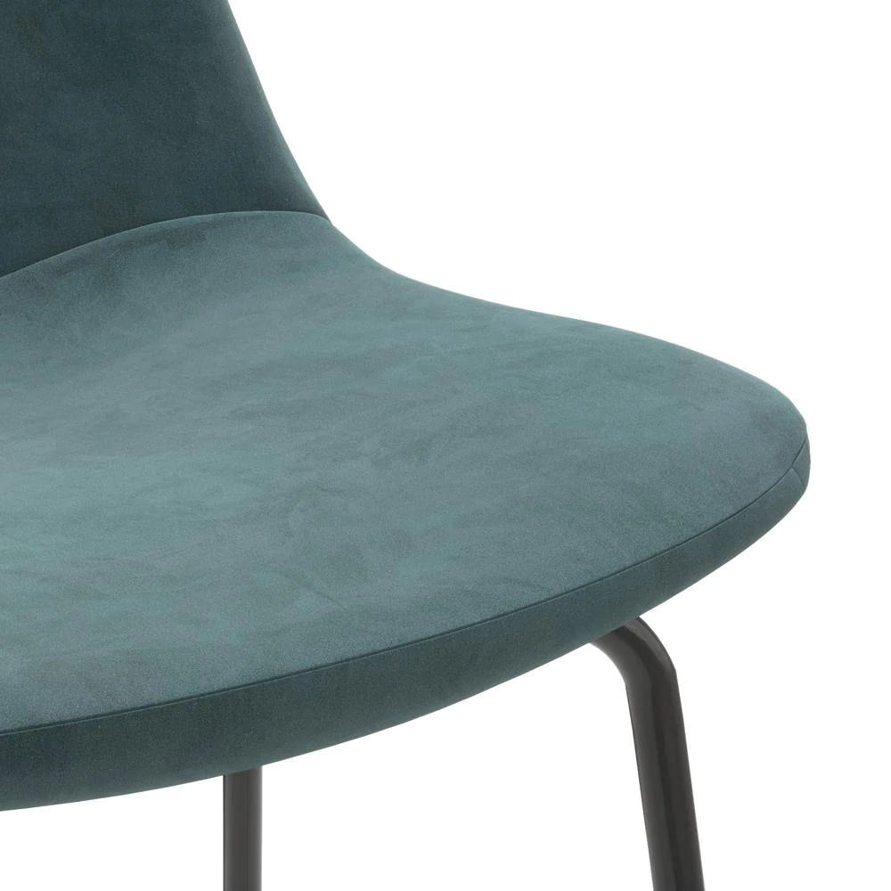 Aeon Maxine Velvet Bar Height Stools (Set of 2)
