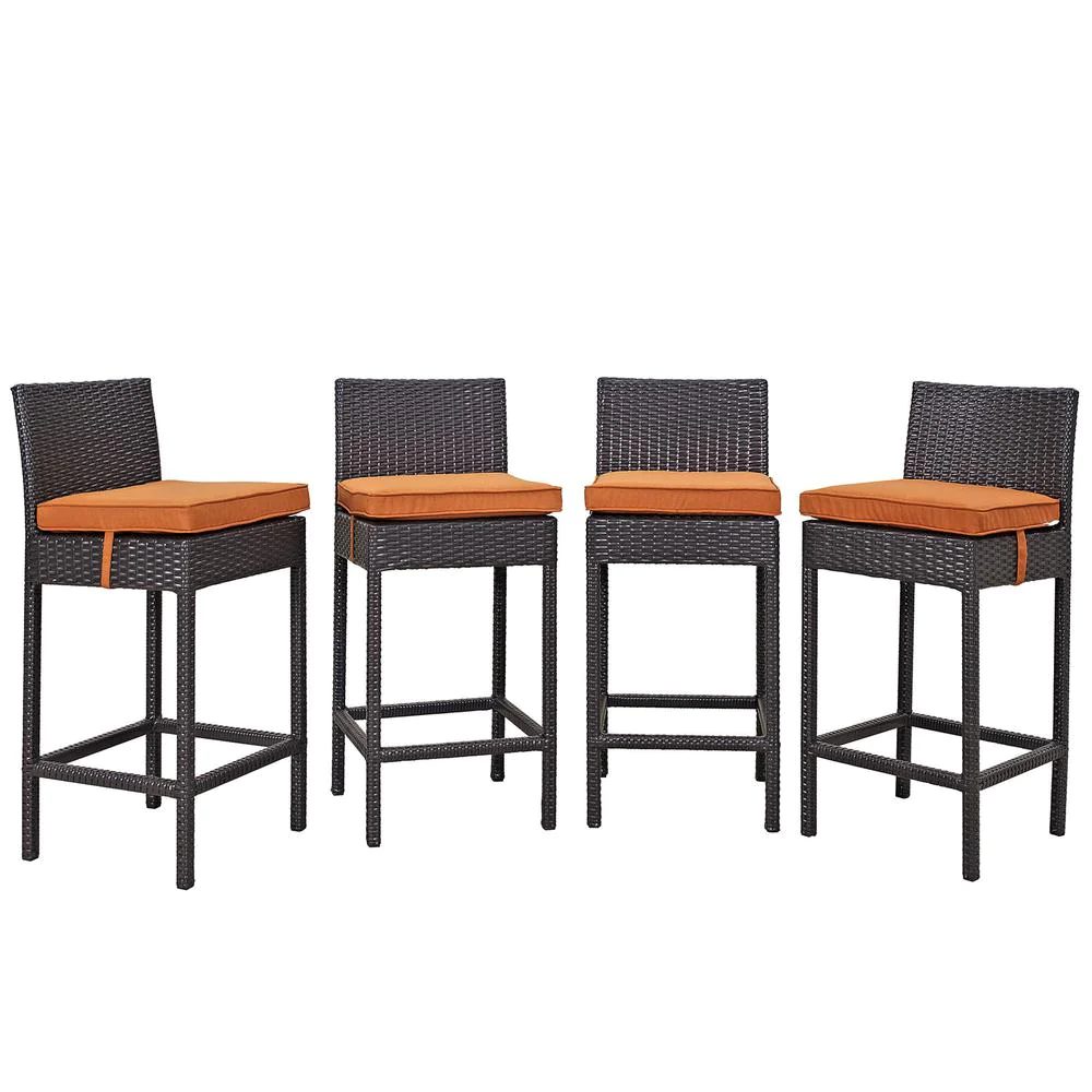 Modway Convene 4 Piece Outdoor Patio Pub Set