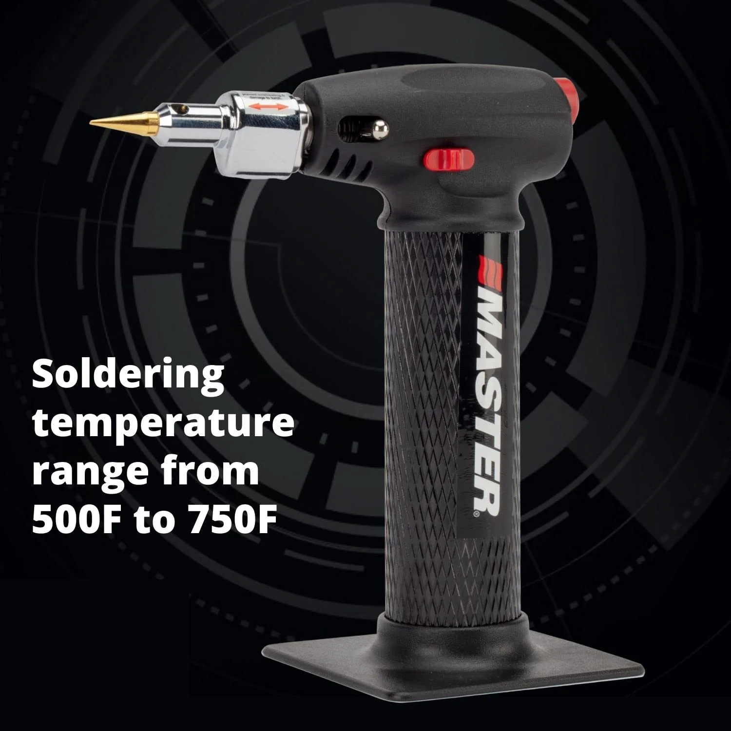 Master Appliance MT-80K Butane Micro Torch Kit [Butane Torch, Flameless Heat Tool, Soldering Iron &a; Hot Knife] Hand Held, Refill