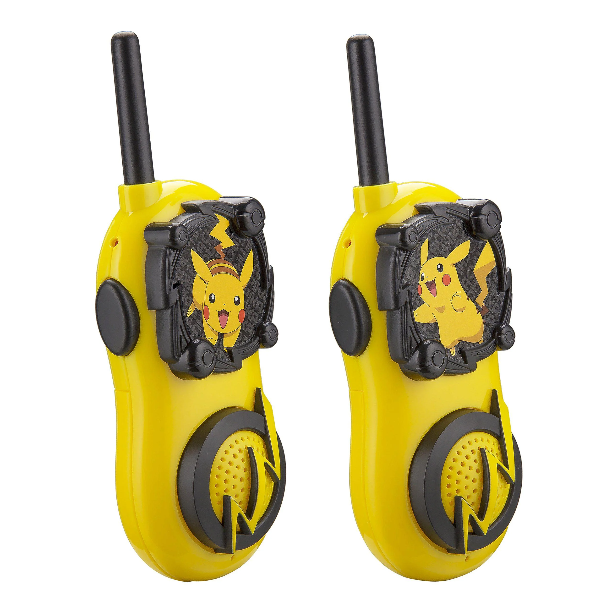 ekids pokemon walkie talkies pikachu toys frs walkie talkies for kids long range static free easy to use for indoor and outdo