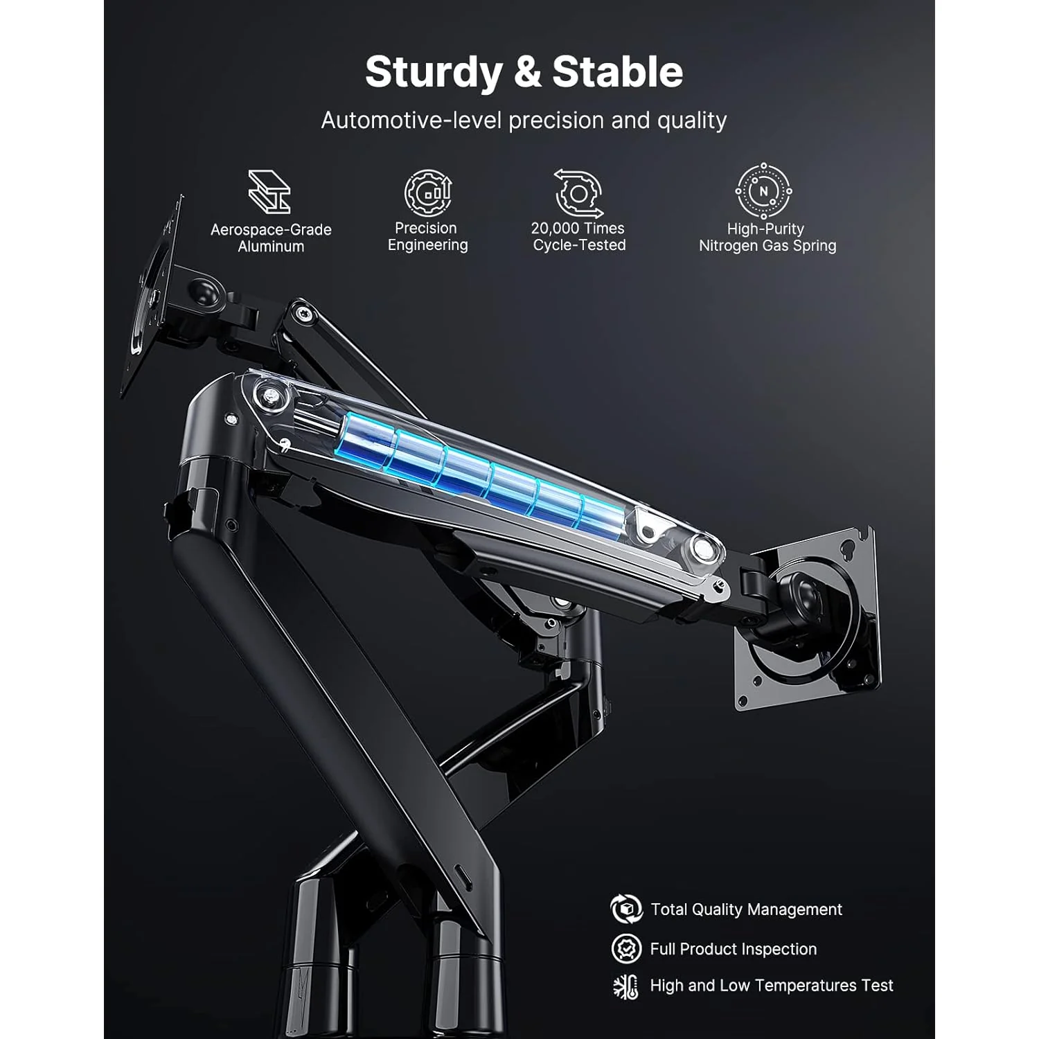 Zell Electronics Zell Dual Monitor Stand For 13 To 35 Inch, Premium Dual Monitor Mount With Usb, Height Adjustable Stands For 2 Monitors Brack…