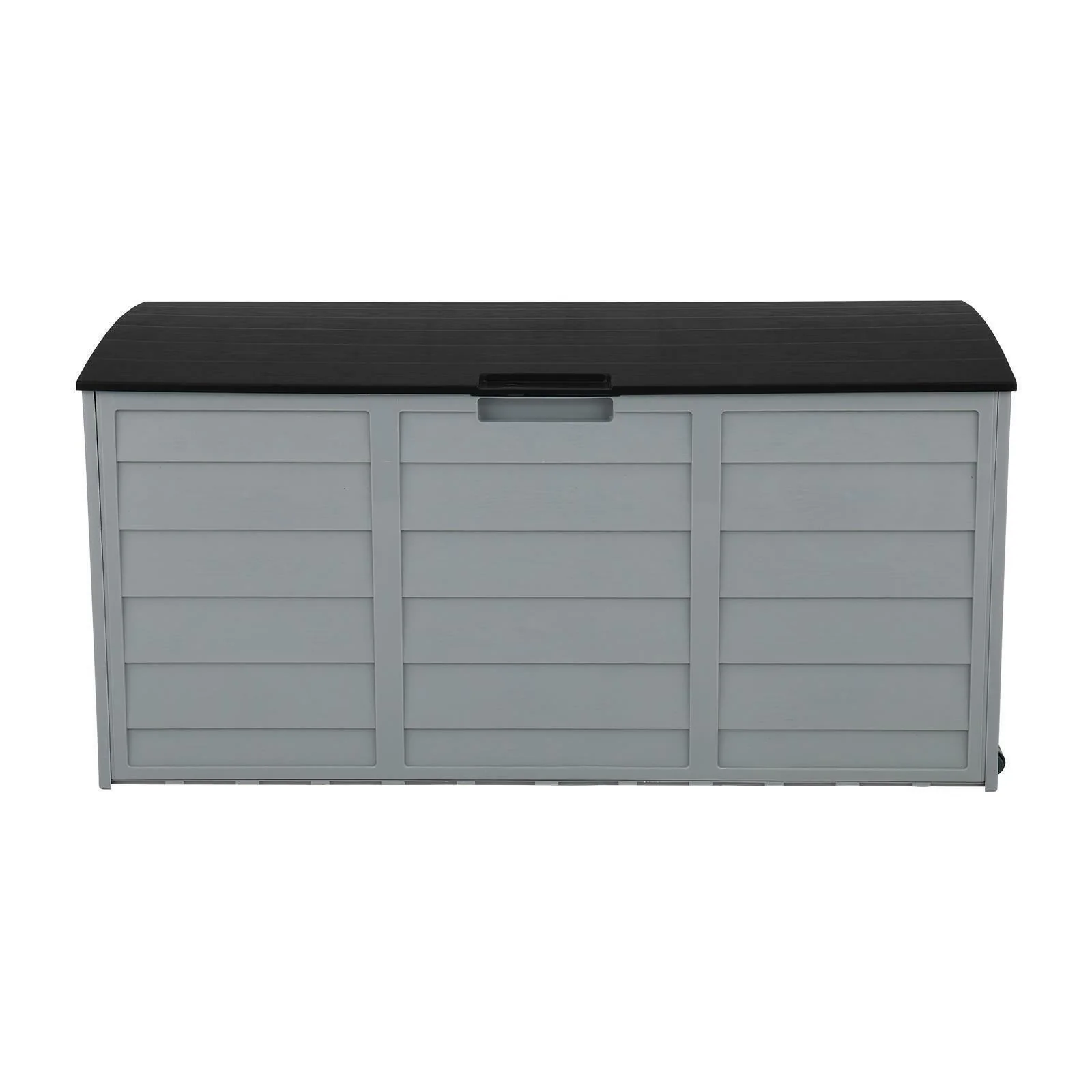 GCP Products All Weather Uv Pool Deck Box Storage Shed Bin Backyard Patio Outdoor W/ Wheel