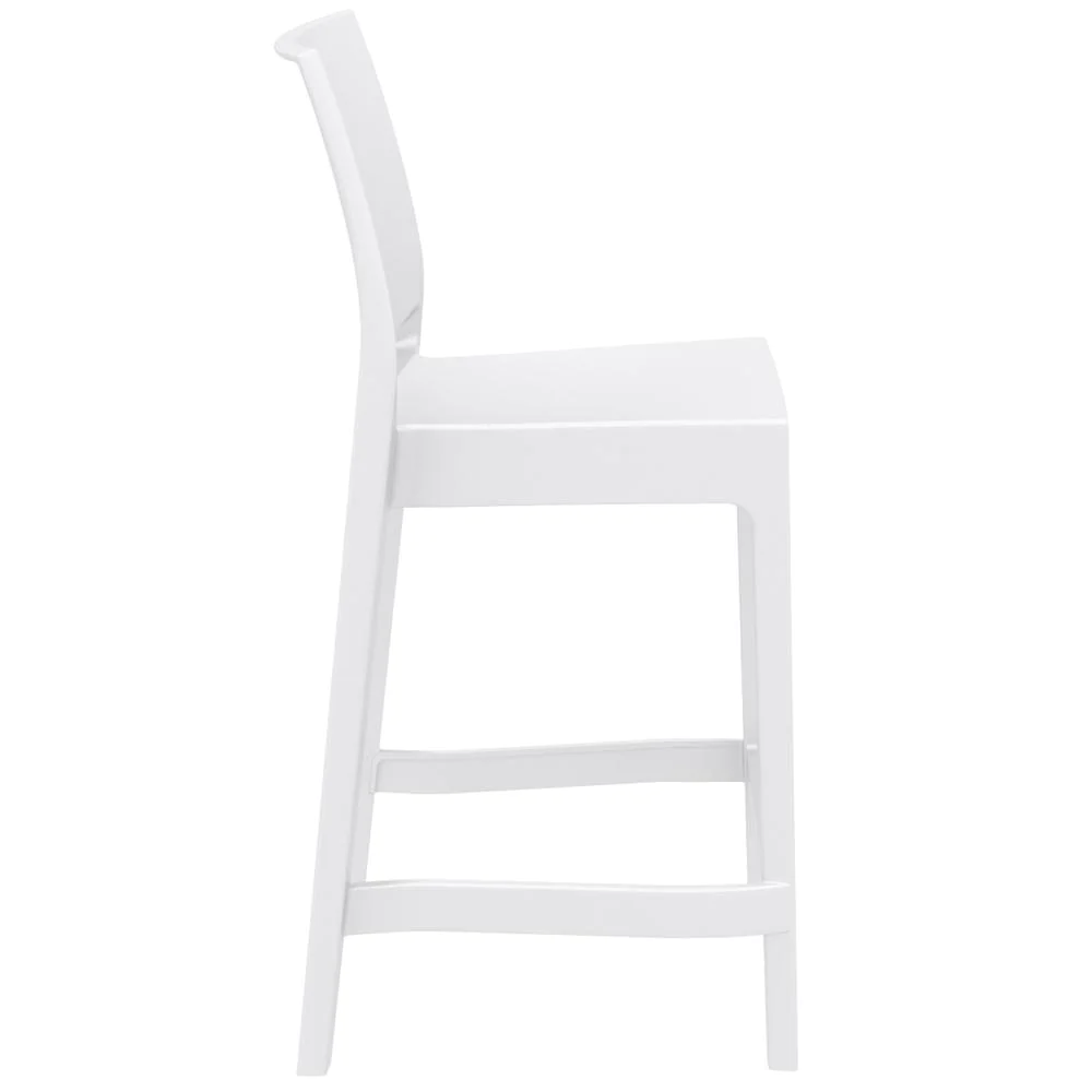 SIESTA Maya Resin Bar Stool White, set of 2