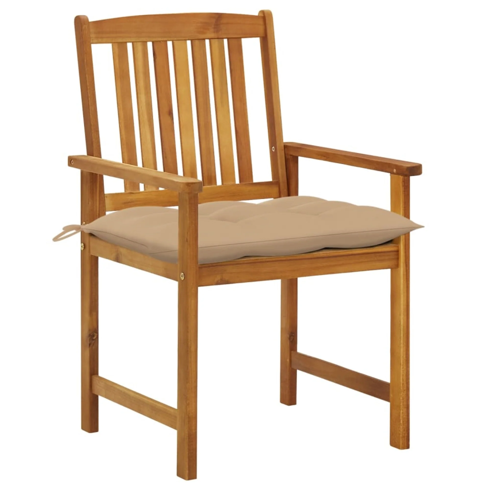 vidaXL Garden Chairs with Cushions 8 pcs Solid Acacia Wood Brown