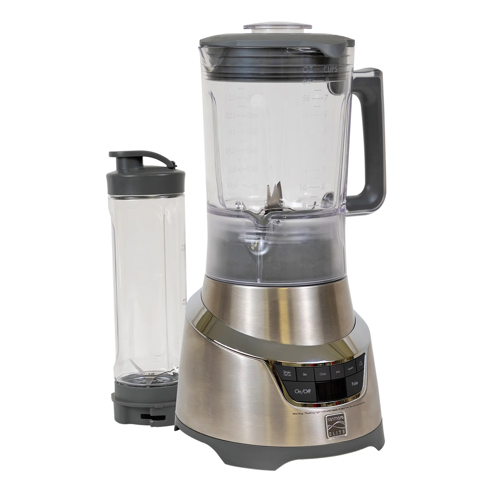 Kenmore KKEB1.3HSS Elite 1.3 HP 64 oz Blender With Single-Serve Blending Cup