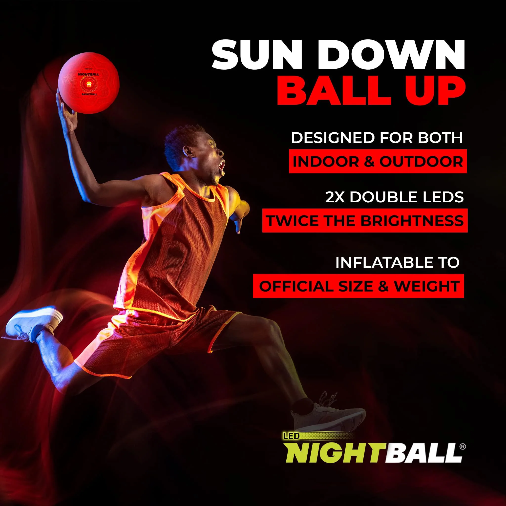 nightball tangle basketball led light up basketballs - glow in the dark glow ball basketball gifts - outdoor basketball and i