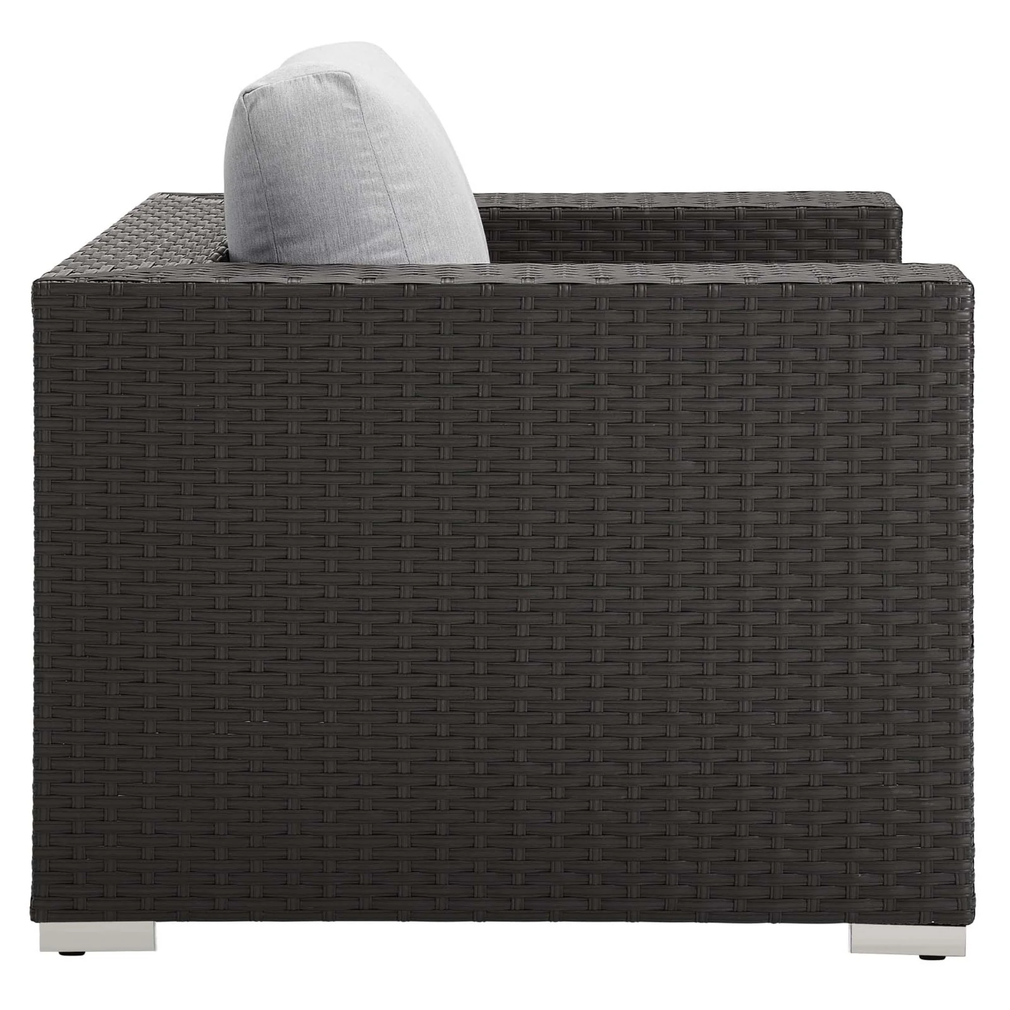 Ergode Sojourn Outdoor Patio Sunbrella Armchair - Canvas Gray