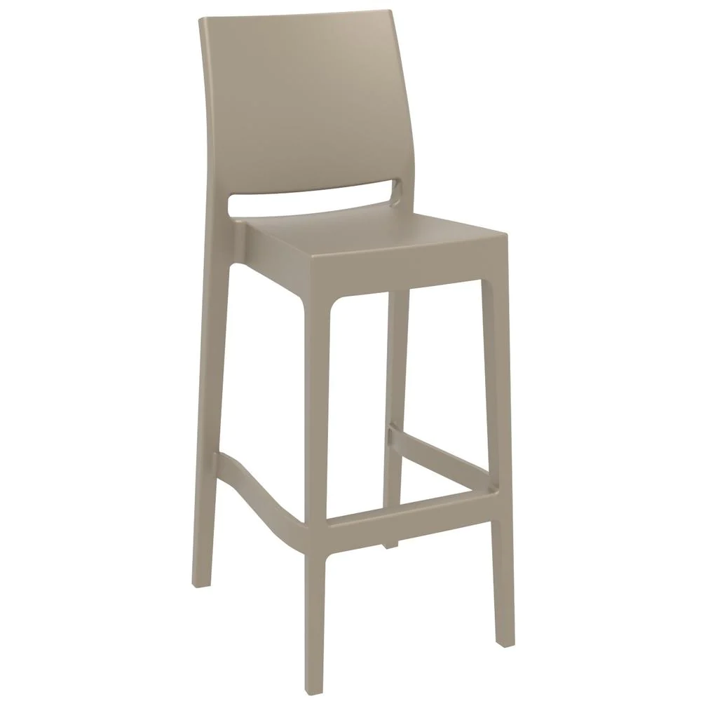 SIESTA Sky Maya Square Bar Set with 2 Barstools Taupe