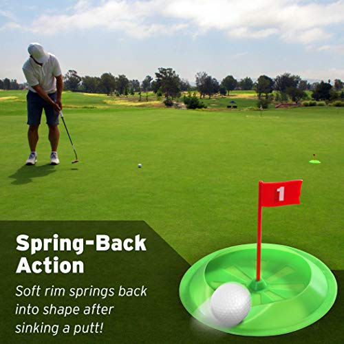 GoSports Pure Putt Challenge Mini Golf Game - Build Your Own Course at Home, The Office or On The Green - Includes 9 Holes, 4 Ba