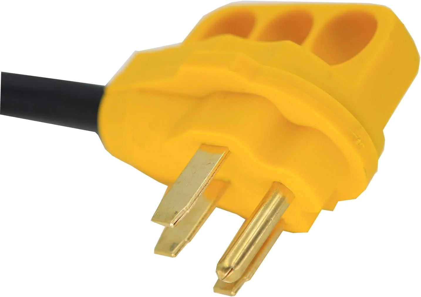 Malxs 50 AMP to 30 AMP RV Adapter - 50 AMP (14-50P) Male Plug to 30 AMP (TT-30R) 125V Female Receptacle,Dogbone Adapter Power Cord wi