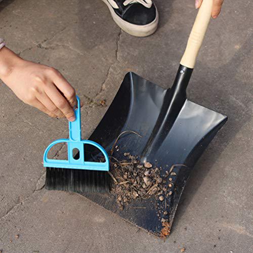 yardwe bbq grill ash pan, metal dustpan carbon steel ash coal fireplace shovel charcoal grill accessories garden hand tools 2