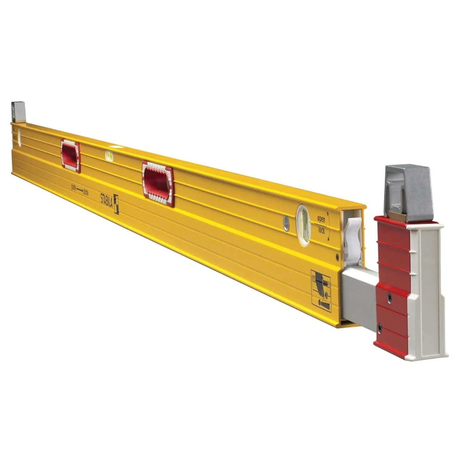 GCP Products Type 106T Extendable Plate Level 6-10 Feet With Removable Standoffs The Extra Long Spirit Level For Accurate Measurements Acr…