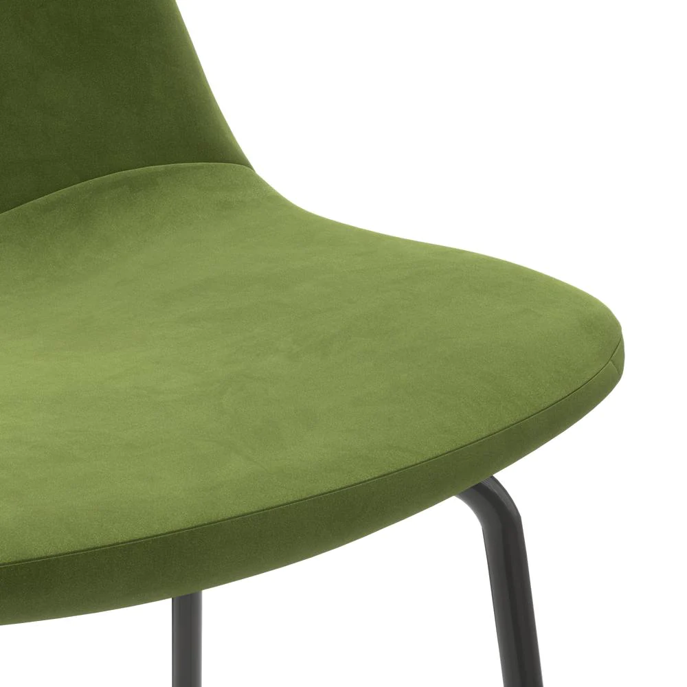 Aeon Maxine Velvet Bar Height Stools (Set of 2)