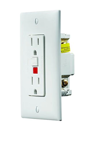 Rv Designer S801, Dual Gfci Outlet With Cover Plate, White, Ac Electrical