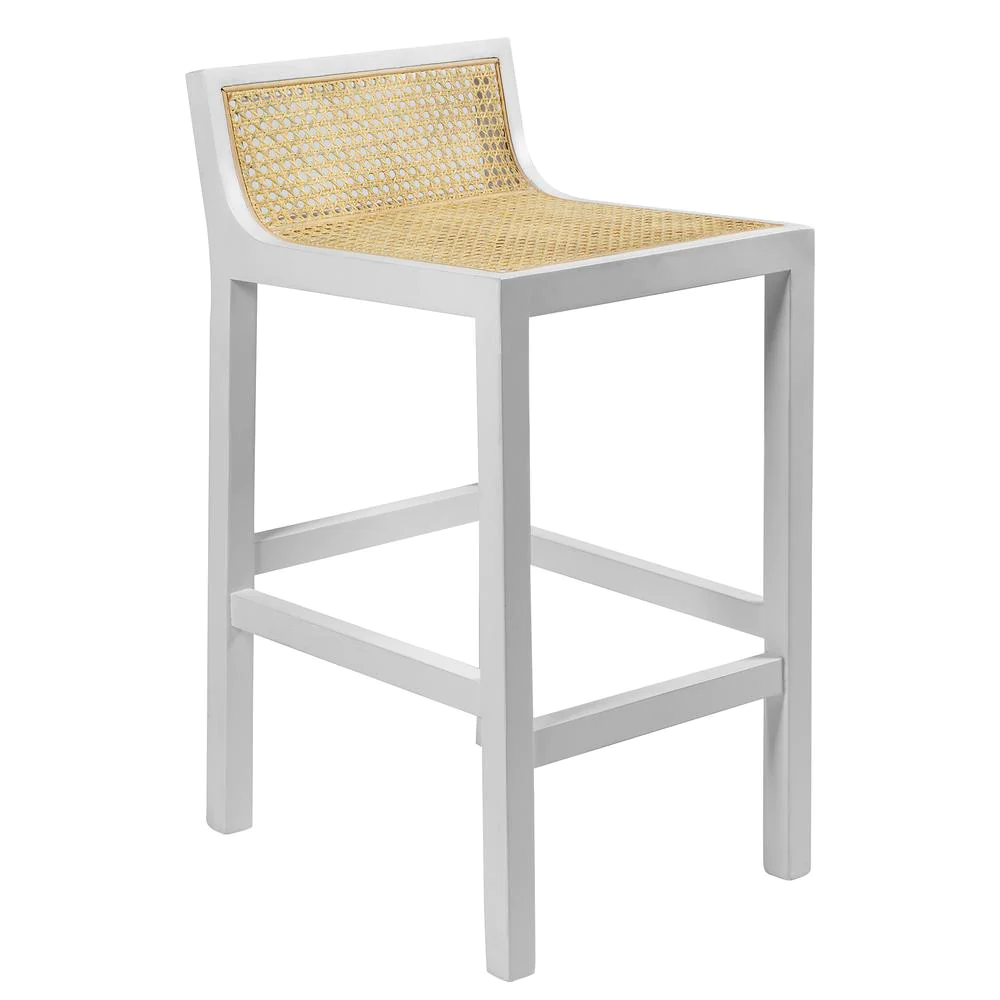 Aeon Sherry Counter Height Stool with Natural Cane
