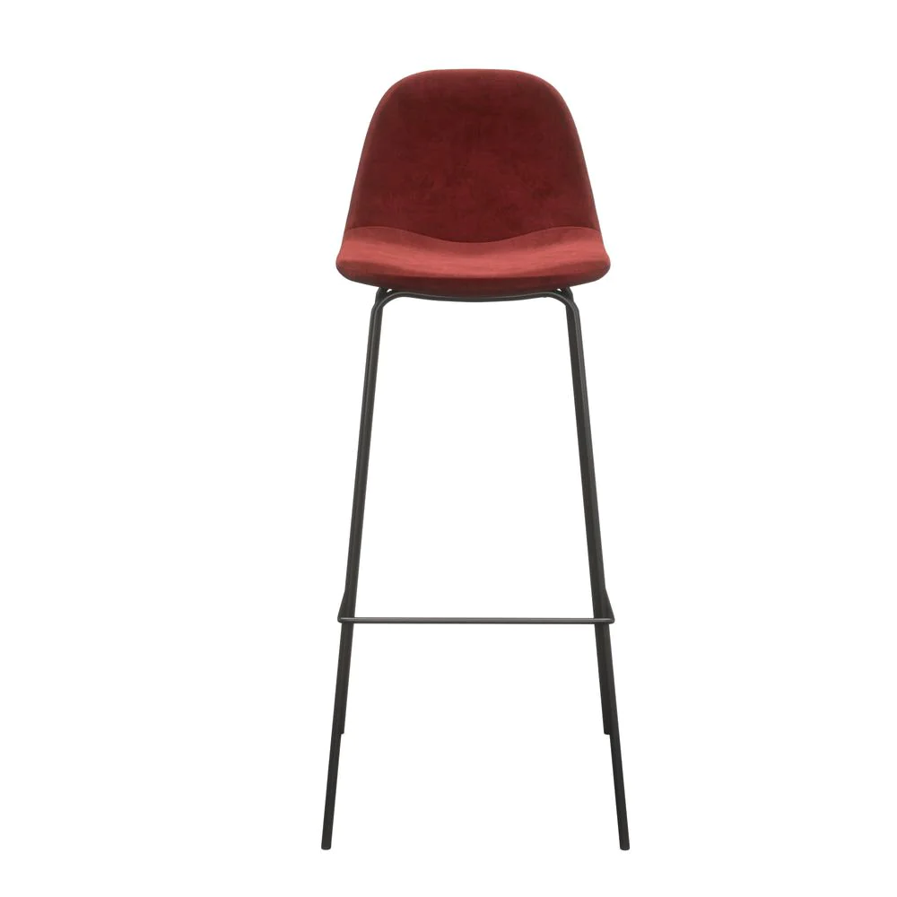 Aeon Maxine Velvet Bar Height Stools (Set of 2)