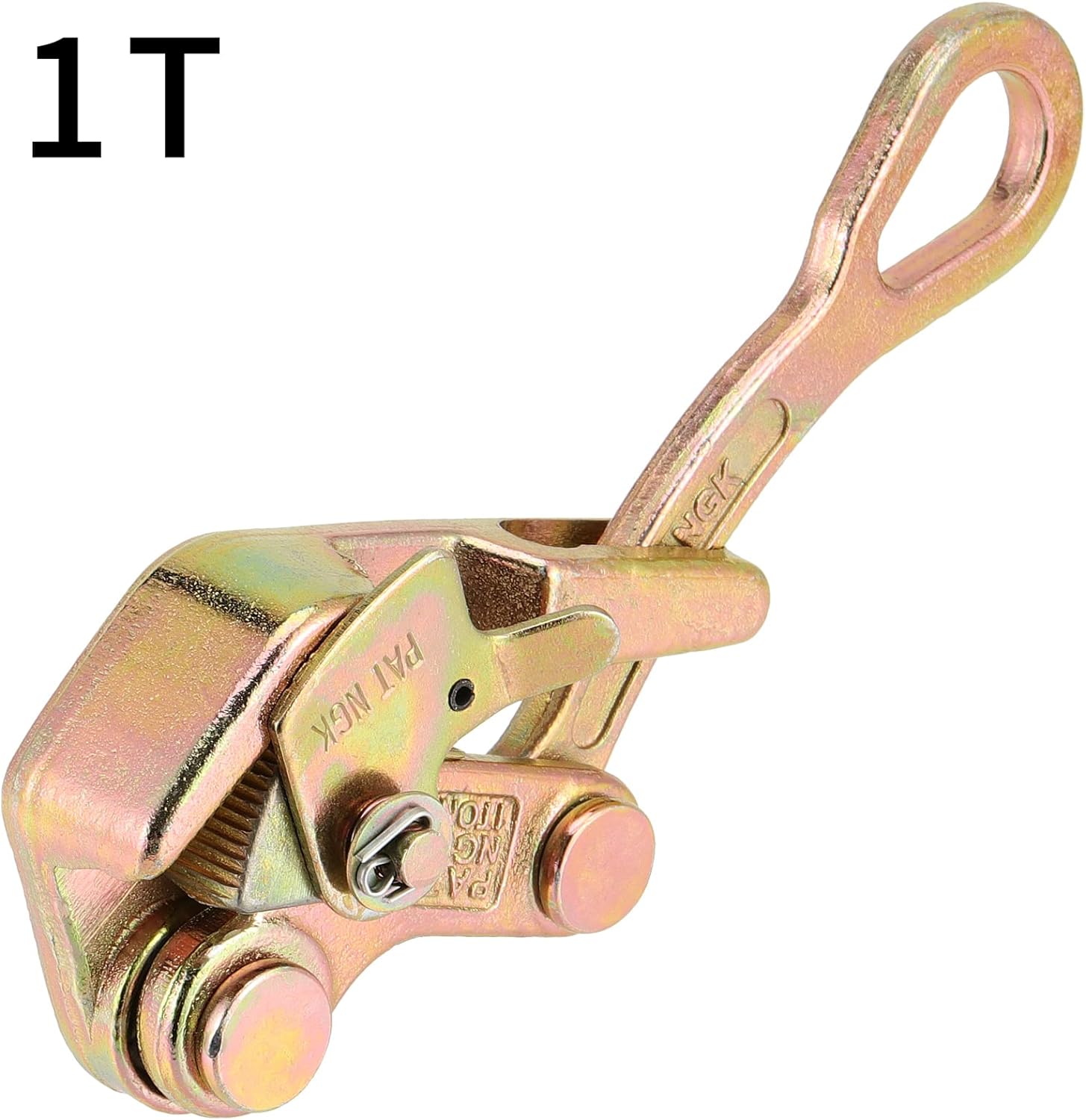 JEUIHAU 1 T Cable Wire Grip, Heavy Duty Wire Rope Grip Puller, Steel Cable Puller Tool for 1/10-2/3 Inch Wire Rope, Pulling 2204 Lbs/1