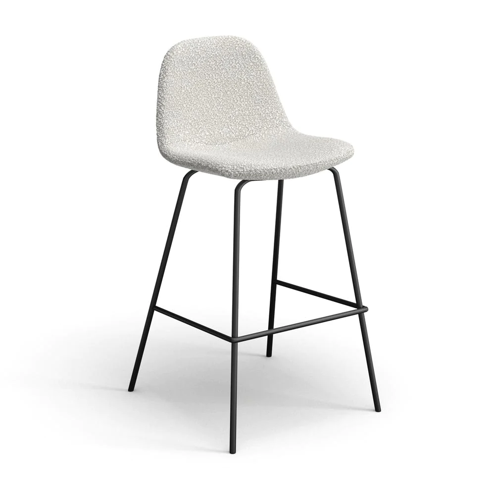Aeon Counter Stools in White Boucle (Set of 2)
